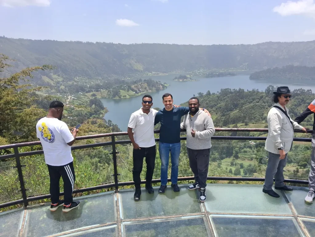 visiting bisophtu crater lake with Abyssinia explore tours