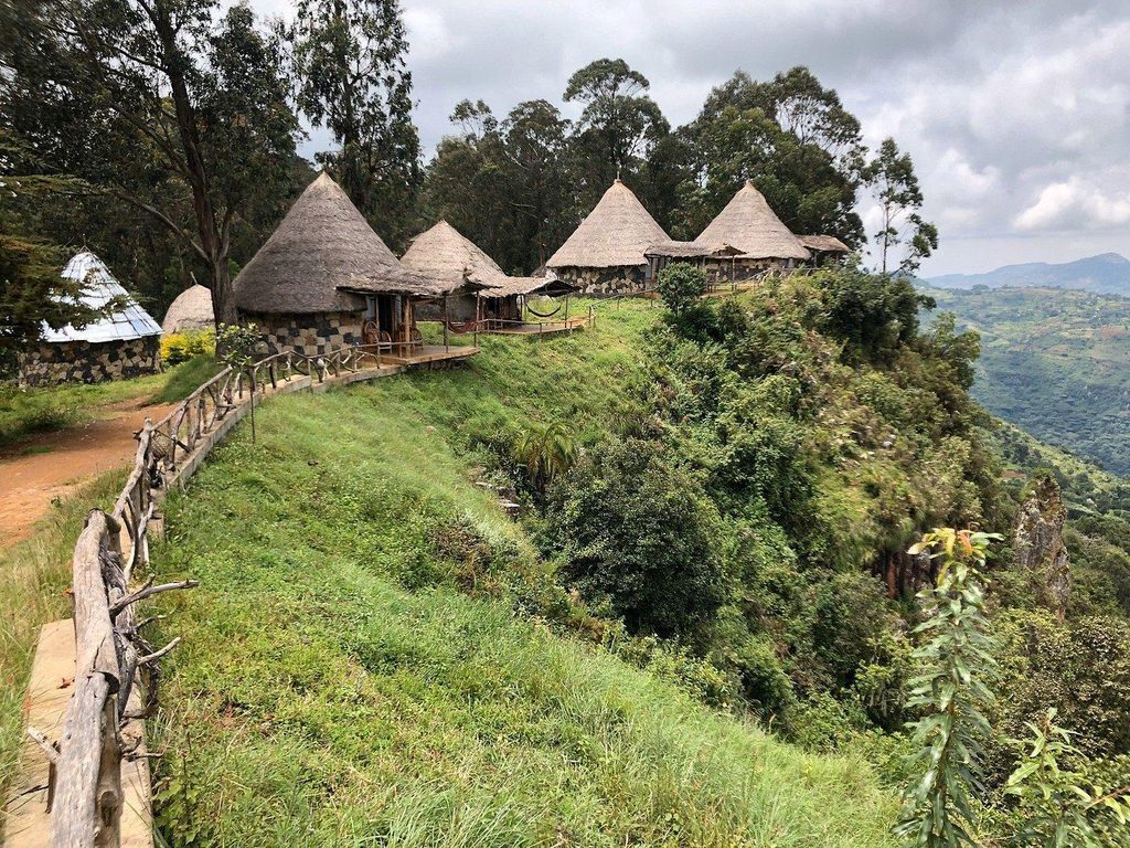 Dorze Lodge accommodation in the Guge Mountains southern Ethiopia