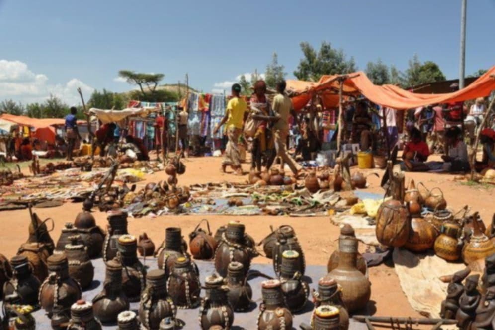 key afer market in Omo Valley Ethiopia